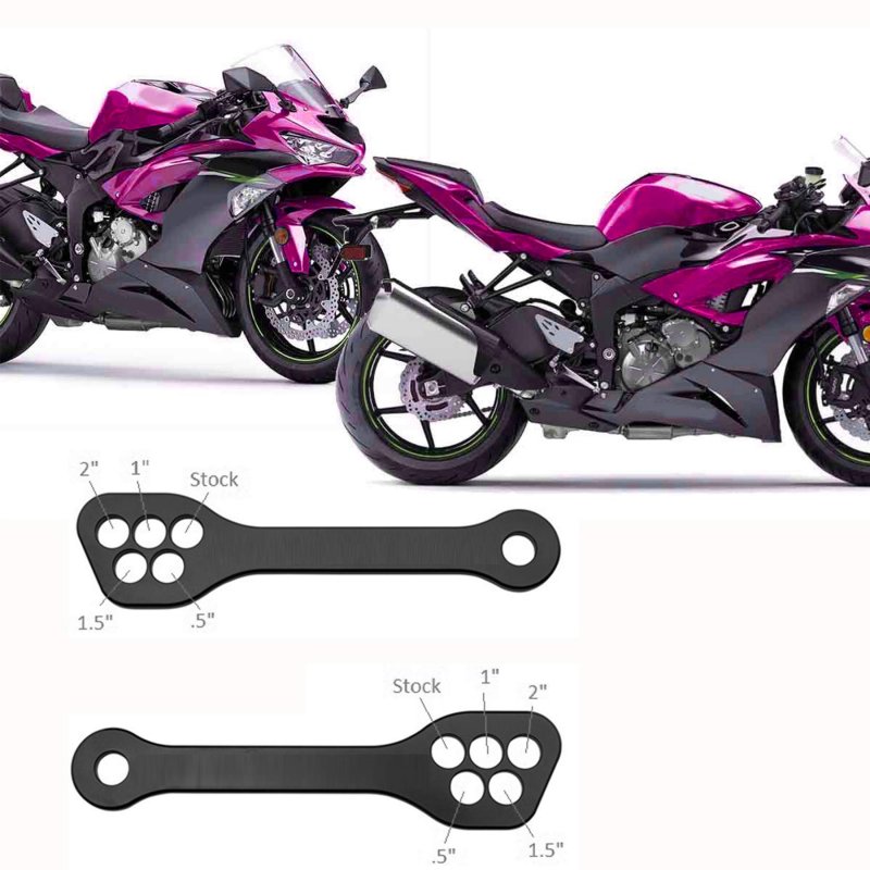 Lowering Kits Fits 1994-2021 Kawasaki 1-2 Inch Motorcycle Rear Drop Links