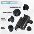 Acropix Windshield Washer Motor Pump Fit For Toyota Highlander Scion Xb Pack Of 1 Pcs Black