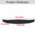 Waltyotur 52 Inch Universal 2 Pedestal Trunk Spoiler Wing Fin Tail With Light Matte Black