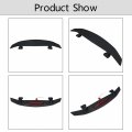 Waltyotur 52 Inch Universal 2 Pedestal Trunk Spoiler Wing Fin Tail With Light Matte Black