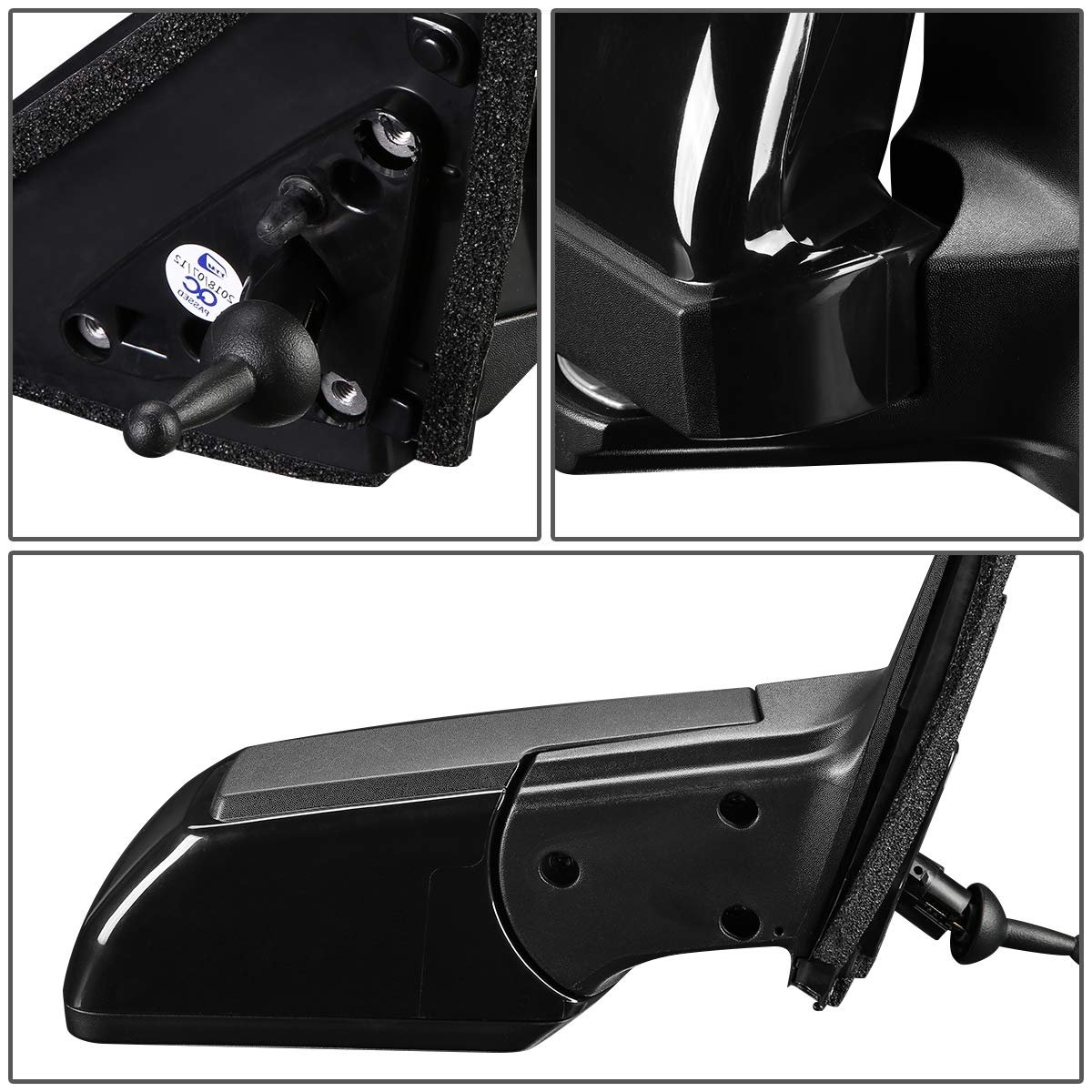 Auto Dynasty Ki1321160 Oe Style Manual Passenger Right Side View Door Mirror For Kia Soul 12-13