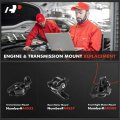 A-premium Engine Motor Mount And Transmission Kit Compatible With Honda Fit 2007-2008 L4 1 5l Automatic 3-pc Set Replace