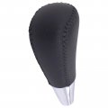 Black Leather Automatic Transmission Gear Shift Knob 