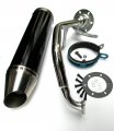 Usonline911 Performance Exhaust System Muffler For Gy6 139qmb Qmb139 1p39qmb 4 Stroke 150cc Scooters Black