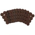 Smart Surface 8825 Heavy Duty Self Adhesive Furniture Felt Pads 1-inch Round Brown 96-piece Value Pack In Resealable Bag