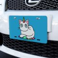 Graphics More Unicorn Cat With Rainbow Mouse Toys Novelty Metal Vanity Tag License Plate 