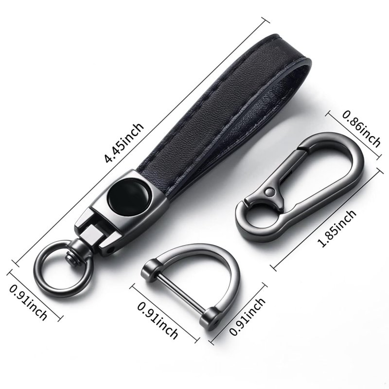 Saeeko Genuine Leather Car Keychain Ring Accessories Key Chain Keyring For Football Fans Business Gift Birthday Present