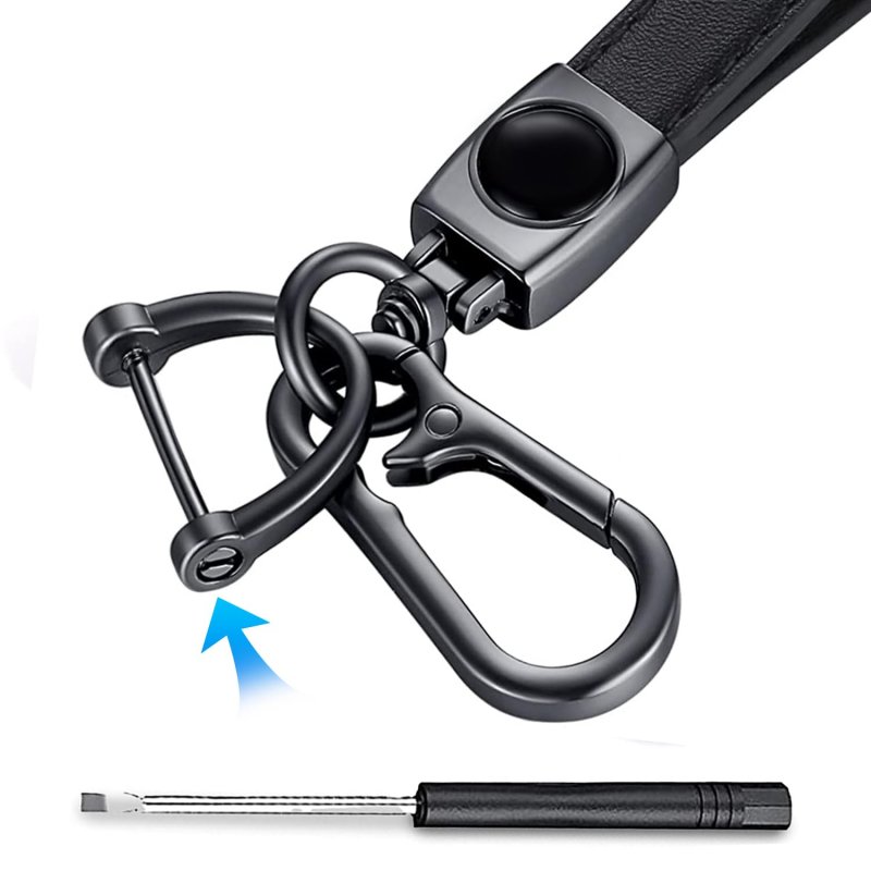 Saeeko Genuine Leather Car Keychain Ring Accessories Key Chain Keyring For Football Fans Business Gift Birthday Present