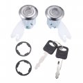 Motoforti Door Lock Cylinder Kit For Ford Explorer 1992-1995 Metal With 2 Keys F2uz1522050a Black Silver Tone 1 Set 