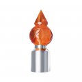 United Pacific 86109 Crystal Pyramid Ball Guide Top Amber 