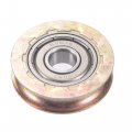 Uxcell Sliding Door Roller U Groove 8mm Shaft Hole 32mm Diameter Bearing Steel Pack Of 2