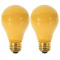 Satco S3859 40 Watt A19 Incandesent Yellow Bug Light Bulb