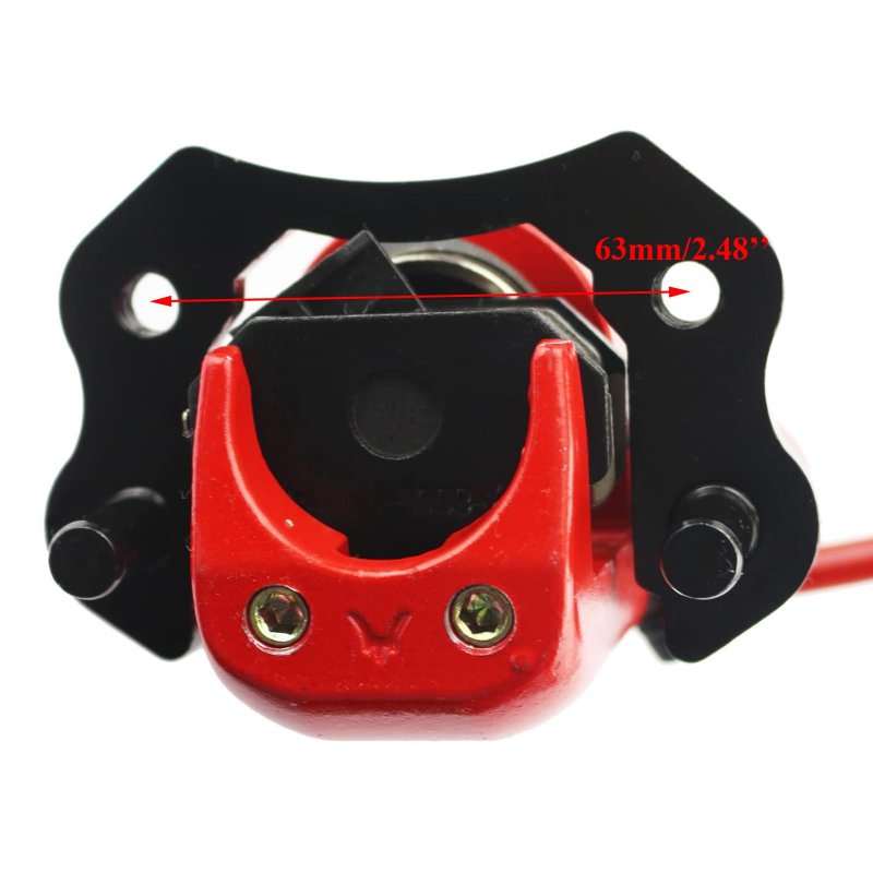 Rear Hydraulic Disc Brake Kit For 50cc 70cc 90cc 110cc 125cc Mini Atv Quad Bike Buggy Red With Master Cylinder Caliper Rotor