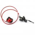 Rear Hydraulic Disc Brake Kit For 50cc 70cc 90cc 110cc 125cc Mini Atv Quad Bike Buggy Red With Master Cylinder Caliper Rotor