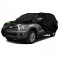 Waterproof Car Covers Replace For 2001-2023 Toyota Sequoia 6 Layers All Weather Cover With Zipper Door Windproof Bandsfor Snow 
