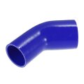 45 Degree 2 5 Inch To 3 Id 4ply Car Elbow Reducer Silicone Hose Coupler Intercooler Tube Intake Piping Blue 63-76mm 
