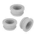 3pcs Rubber Grommets 24mm Drill Hole 19mm Id Top Hat Grommet Silicone Plug Gasket Wires Protection For Wiring Automotive Gray 