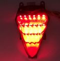 Taswk 2008-2012 Yamaha Yzf R6 Integrated Sequential Led Tail Lights Turn Signals Smoked Lens