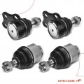 A-premium Set Of 4 Front Upper Lower Ball Joints Kit Compatible With Dodge Durango 2000-2003 Dakota 2000-2004 4wd Only Replace