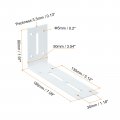Uxcell Adjustable L Corner Braces 2pcs 180 X 90 50mm Stainless Steel Code Degree Slotted Angle Brace Bracket For Furniture