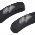 Httmt- Black Mirror Block Off Base Plates With Ninja Logo Compatible 2011-2015 Kawasak Zx-10r P N Mt222-018-bk-ninja A