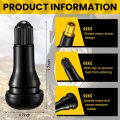 Tallew 400 Pieces Tr413 Valve Stems Tubeless Bulk Rubber Snap-in For 0 453 Inch Rim Holes Black Standard Length Replacement