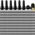 Tallew 400 Pieces Tr413 Valve Stems Tubeless Bulk Rubber Snap-in For 0 453 Inch Rim Holes Black Standard Length Replacement