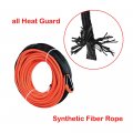 Astra Depot 50ft 1 4 Inch 7000lbs Orange Synthetic Winch Rope Rock Guard Heat For Atv Utv 4x4 Car Truck Protective Sleeve