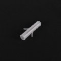 Uxcell 5x25mm Plastic Expansion Tube Bolts Column Frame Fixings White 50pcs