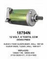 Epartsglobal Starter Fits Suzuki Gn250 Gz250 Lt230e Lt250ef Lt300e 31100-38300 New 18794