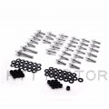 Httmt Mt215-005- Aluminum Fairing Bolt Kit Body Compatible With 1999-2007 Suzuki Hayabusa Gsxr 1300 Silver