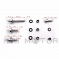 Httmt Mt215-005- Aluminum Fairing Bolt Kit Body Compatible With 1999-2007 Suzuki Hayabusa Gsxr 1300 Silver