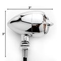 Krator 2pc Chrome Heavy Duty Motorcycle Turn Signals Warplane Propeller Engine Blinkers