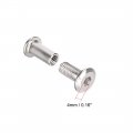 Uxcell Screw Post Fit For 5 16 8mm Hole Dia Male M6x12mm Belt Buckle Binding Bolts Leather Fastener Carbon Steel 10 Sets