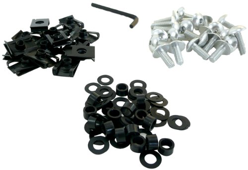 Yana Shiki Ynsk-k192s Silver Fairing Bolt Kit For Kawasaki Zx-6r