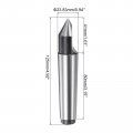 Uxcell Mt3 Half Notched Lathe Dead Center Morse Taper 3mt Steel Tool For Woodworking Woodturning Drill
