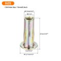 50pcs Multi-grip Rivet Nut M5 Flat Head Carbon Steel Pre-bulbed Shank Threaded Insert With Zinc Plated Finish