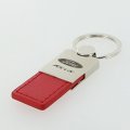 Au-tomotive Gold Inc Officially Licensed Red Duo Leather Chrome Key Fob For Ford Focus