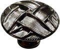 Knobware C5135 Vintage American Thick Weave Knob 1-3 8-inch Satin Nickel 