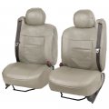 Bdk Leather Seat Covers For Trucks And Suv With Integratedbelts Car Vehicles Shoulder Belts Premium Leatherette Semi-custom Fit 