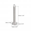 Uxcell T-slot Bolts 20pcs M5x40mm Slot Drop-in Stud Sliding 304 Stainless Steel Shape Screws For T Track