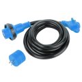 Rv Extension Cord 10foot 30amp 125 Volts Heavy Duty 10awg 3c Gauge Wires 3 Stw Copper And Pvc Male Nema Tt-30p To 30a Female 