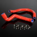 G-plus Silicone Radiator Coolant Hose Kit Clamps Compatible With 1991-2001 Jeep Cherokee Xj 4 0 L6 2pcs Red