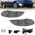 Smoked Driving Fog Lights For Toyota Camry 2002-2004 Corolla 2005-2008 Solara 2002-2003 Bumper Lamps With Halogen Bulb Switch 