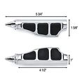 Krator Honda Stiletto Foot Front Peg Rests Chrome Ace Spirit Magna Shadow Phantom Motorcycle Pegs Footrests Left Right