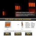 Sequential Turn Signal Vipmotoz Full Led 4pc Amber Corner Side Marker Lights Compatible With 1994-1999 Chevy Suburban Tahoe
