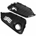 Hecasa Fog Light Cover Trim Compatible With 2017-2019 Honda Civic Hatchback Ex-l Ex Lx Sport Touring Si Pair Bezel Replacement