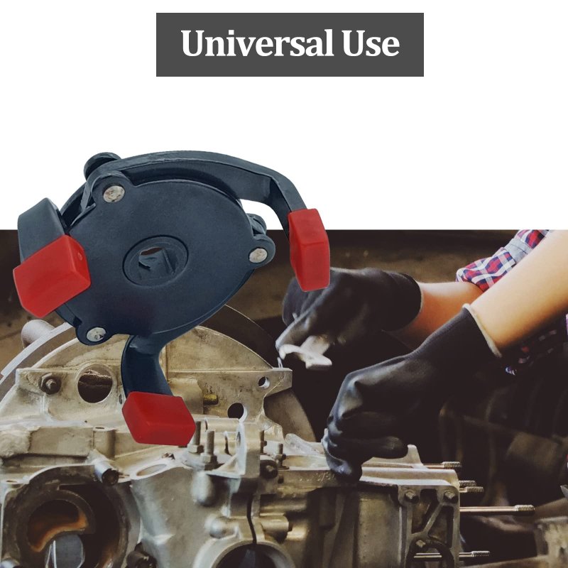 Universal Adjustable 3 Jaw Oil Filter Wrench Remover Tool Carbon Steel Car With 1 2 In Adapter And 8 Square Drive Socket Black