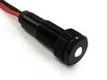 Plug-n-play Instrument Cluster Led Indicator Light Dash Bulbs Aluminum Pilot Lights Acrylic Lens Flush Panel Mount 5 16 8mm 12v 