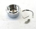 Gm Compatible With Universal Steering Column 9 Hole Wheel Adaptor Chrome S83011c